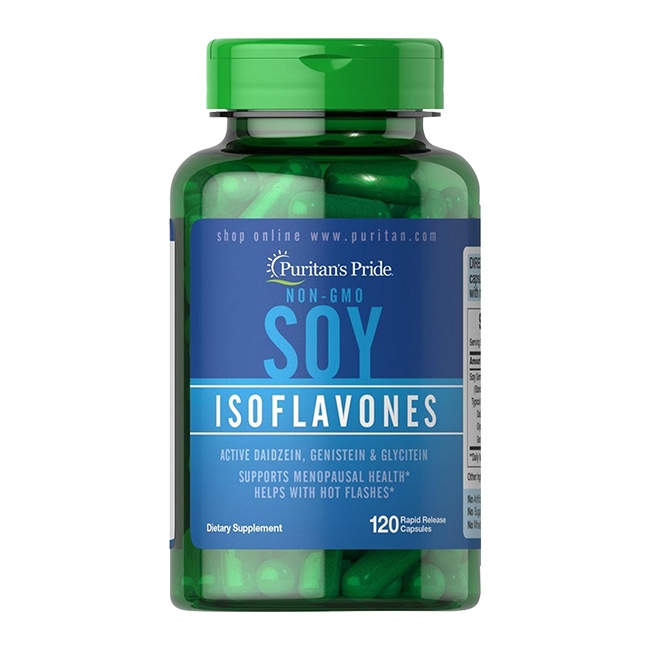 Puritan's Pride Soy Isoflavones Mầm đậu nành (chai 120 viên)
