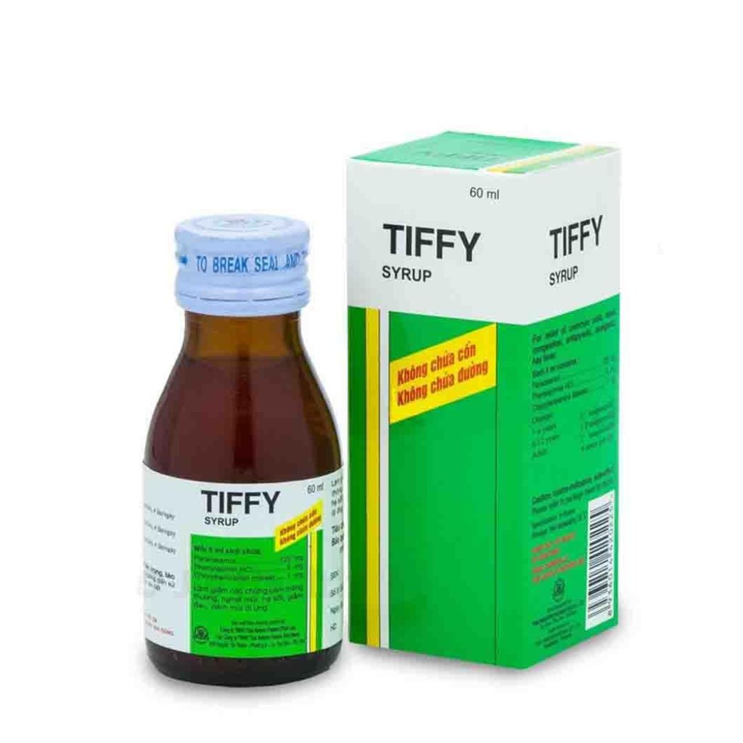 Siro Tiffy Thai Nakorn Patana điều trị nghẹt mũi, hạ sốt (60ml)