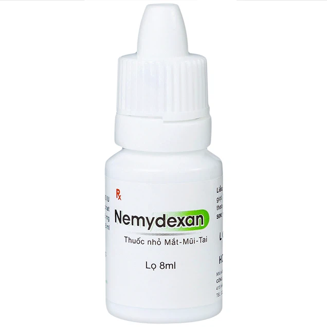 Thuốc nhỏ mắt mũi tai Nemydexan Nam Hà điều trị viêm kết mạc, viêm mũi, viêm tai ngoài (8ml)