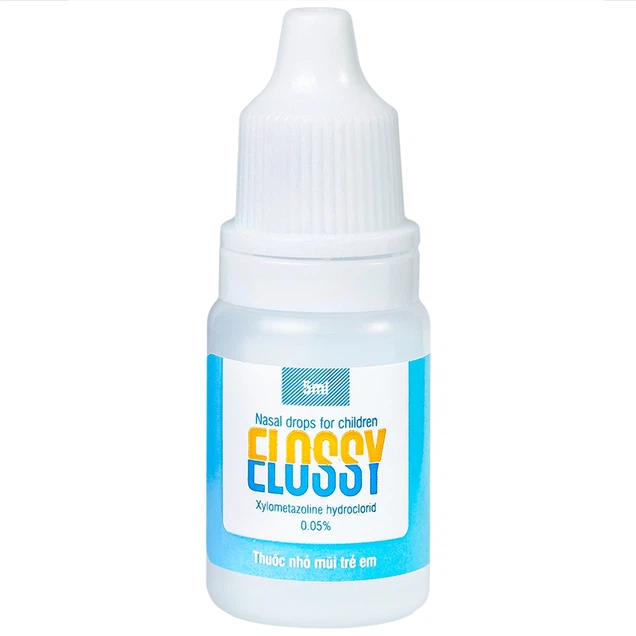 Thuốc nhỏ mũi trẻ em Elossy 0.05% điều trị ngạt mũi, viêm mũi, viêm xoang (5ml)