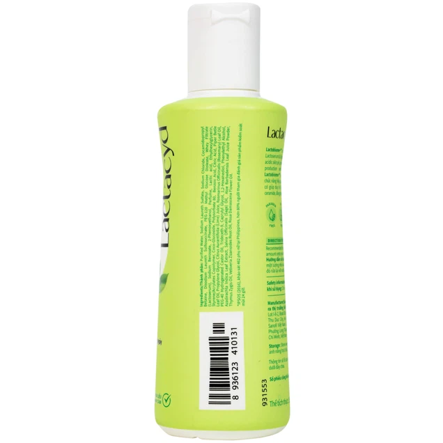 Dung dịch vệ sinh phụ nữ Lactacyd Odor Fresh ngăn mùi suốt 24h (150ml)