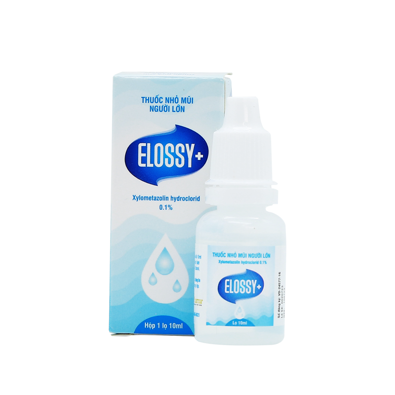Thuốc nhỏ mũi Elossy+0,1% DKPharma (Hộp/Lọ 10ml) (Lọ)