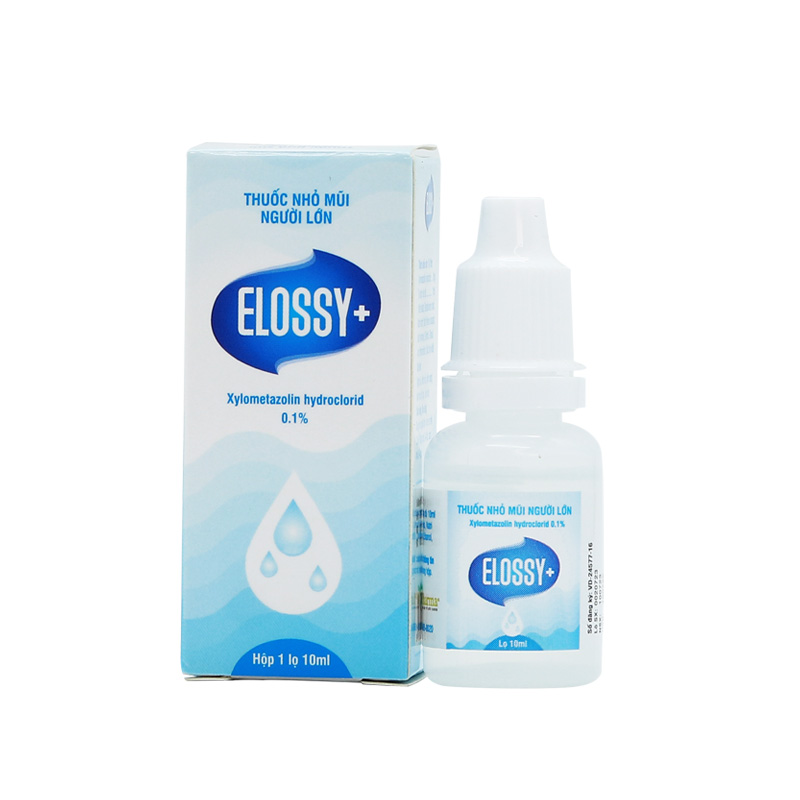 Thuốc nhỏ mũi Elossy+0,1% DKPharma (Hộp/Lọ 10ml) (Lọ)