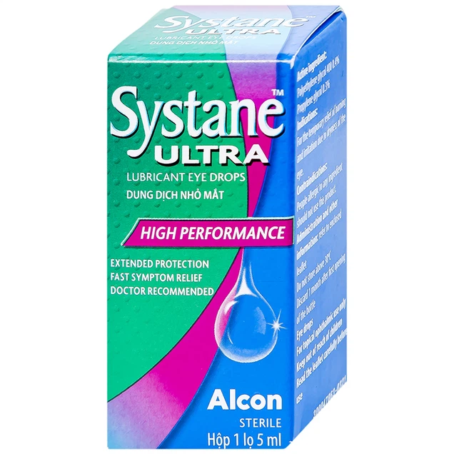 Thuốc nhỏ mắt Systane Ultra Alcon giảm các chứng rát và kích ứng do khô mắt (5ml