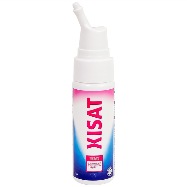 Xịt mũi nước biển sâu Xisat 75ml xịt sạch thông mũi dùng cho trẻ em