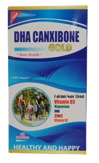 DHA Canxibone Gold – Bổ sung canxi và DHA chuyên nghiệp từ Mỹ (Hộp 60 viên)