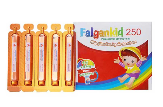 Falgankid 25mg/ml Dung dịch uống giảm đau, hạ sốt (20 ống x 10ml)