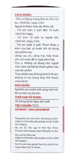 Fran Feton TPP-France (Hộp 20 ống x 10ml)