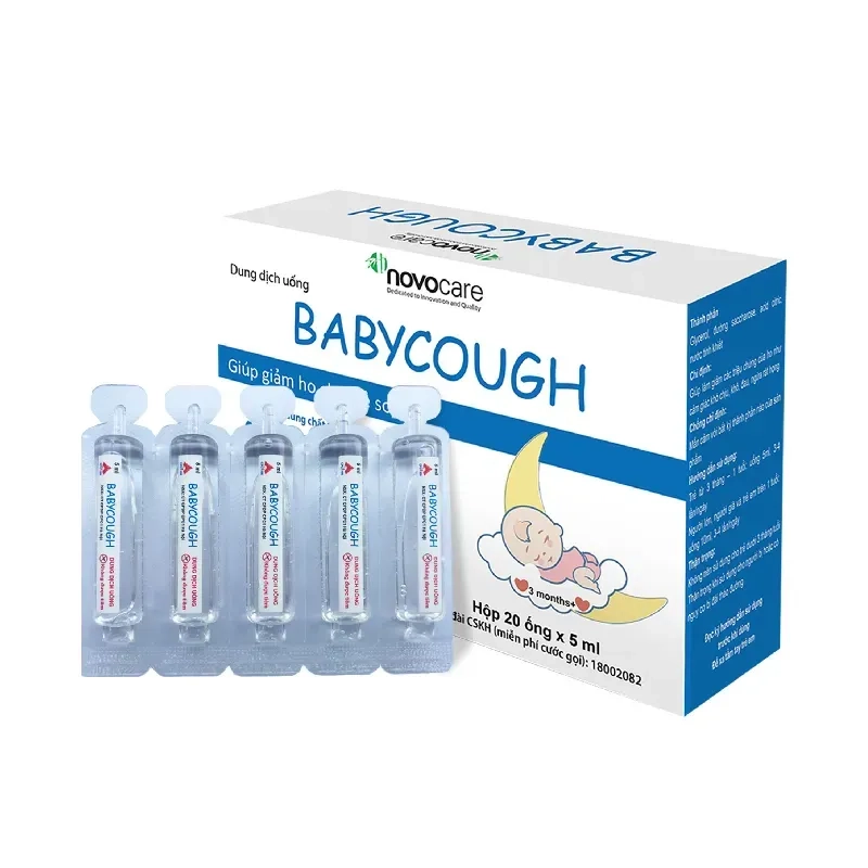 Dung dịch uống giảm ho trẻ nhỏ Babycough hộp 20 ống 5ml