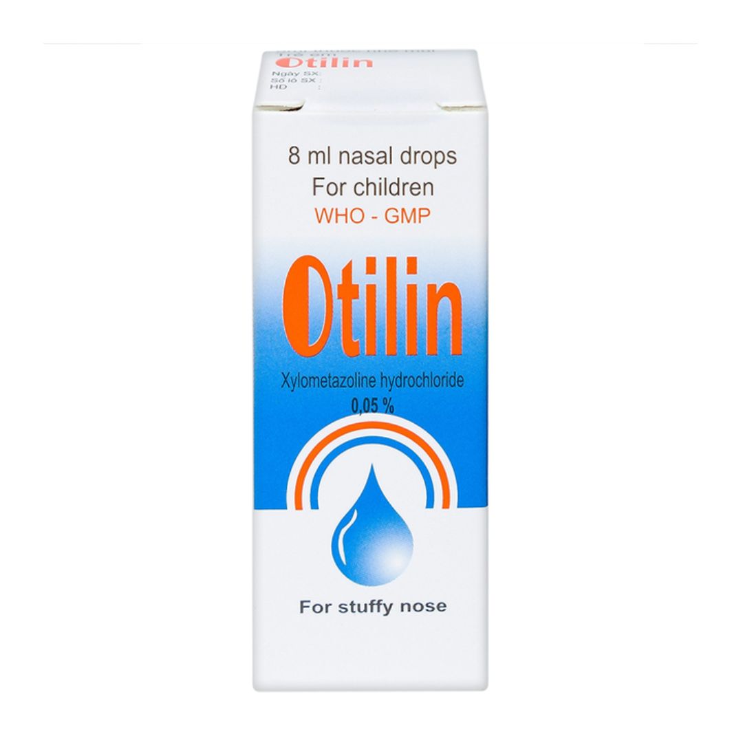 Thuốc nhỏ mũi Otilin 8ml Pharbaco (Lọ 8ml)