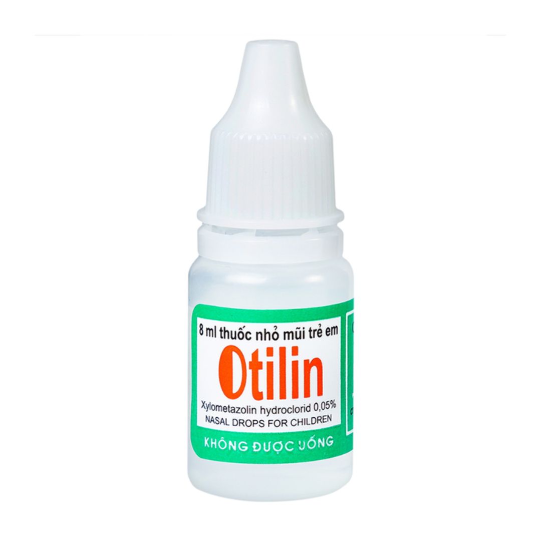 Thuốc nhỏ mũi Otilin 8ml Pharbaco (Lọ 8ml)