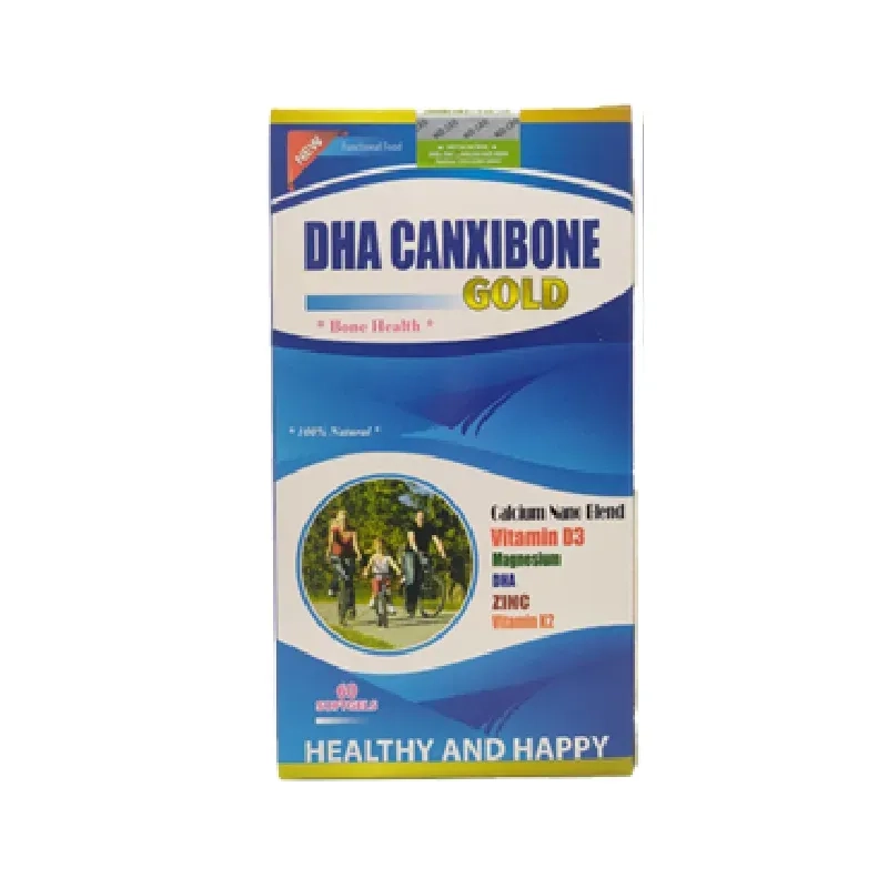 DHA Canxibone Gold – Bổ sung canxi và DHA chuyên nghiệp từ Mỹ (Hộp 60 viên)