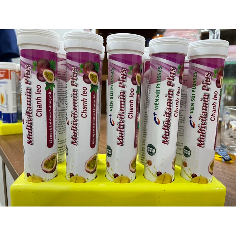 Viên sủi Multivitamin Plus Chanh Leo (Tuýp/20 viên)