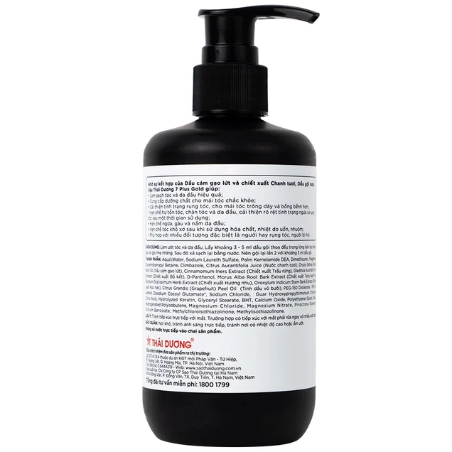 Dầu gội Thái Dương 7 Plus Gold (C/500ml)