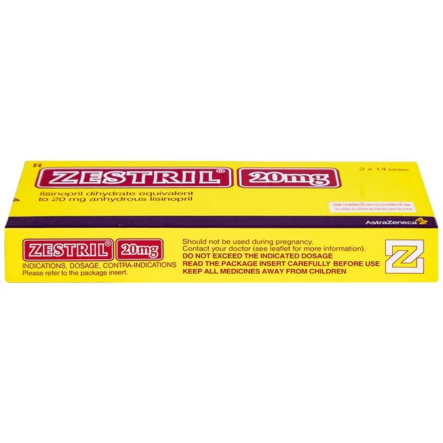 Zestril 20mg AstraZeneca (H/28v)