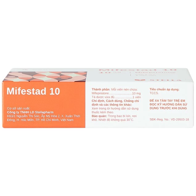 Thuốc Mifestad 10 Stella điều trị tránh thai khẩn cấp trong 120 giờ sau khi giao hợp (1viên)