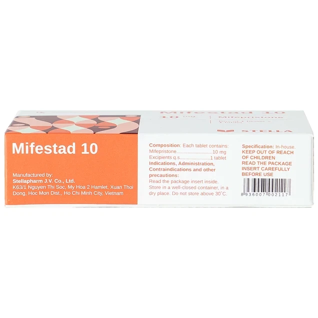 Thuốc Mifestad 10 Stella điều trị tránh thai khẩn cấp trong 120 giờ sau khi giao hợp (1viên)