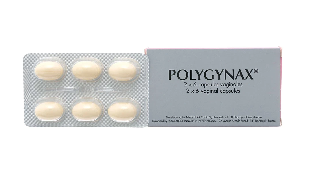 Viên đặt âm đạo Polygynax điều trị viêm âm đạo (2 vỉ x 6 viên)