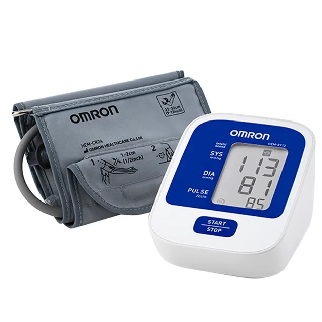 Máy đo huyết áp bắp tay tự động Omron HEM-8712 công nghệ IntelliWrap, lưu kết quả đo lần cuối