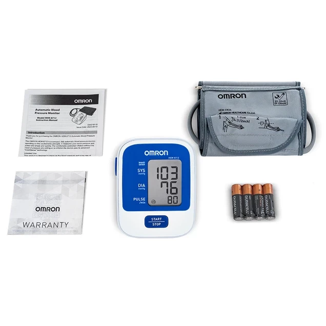 Máy đo huyết áp bắp tay tự động Omron HEM-8712 công nghệ IntelliWrap, lưu kết quả đo lần cuối
