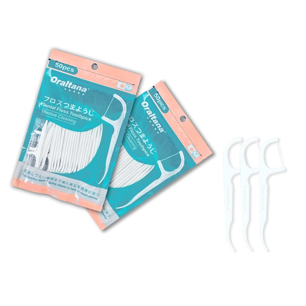 Tăm chỉ nha khoa Oraltana Tanaphar (Gói 50 cái) (gói)
