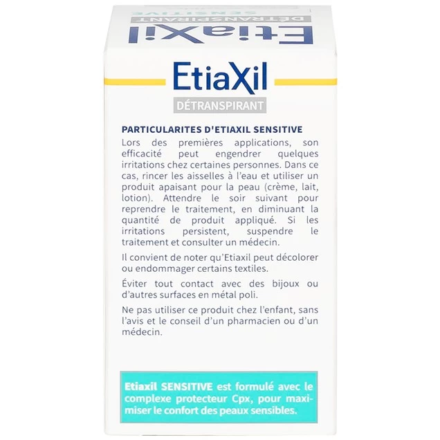 Lăn khử mùi cơ thể Etiaxil Detranspirant Aisselles Peaux Sensibles dành cho da nhạy cảm (15ml)