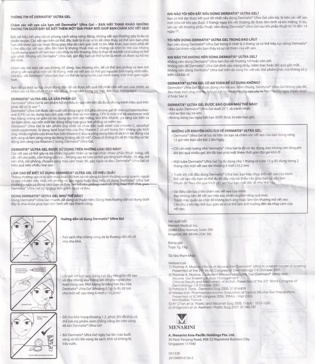 Gel Dermatix Ultra cải thiện hiệu quả sẹo lồi và sẹo phì đại (7g)