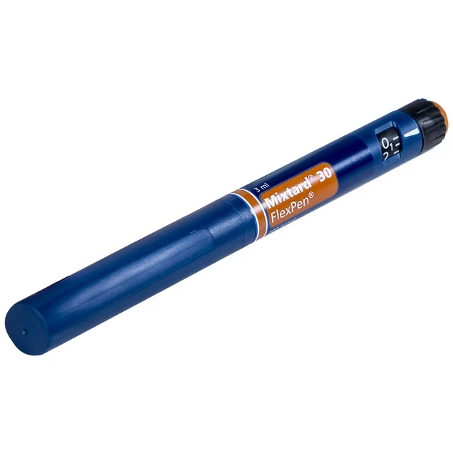 Bút tiêm Mixtard 30 Flexpen 100 IU/ml Novo Nordisk điều trị bệnh đái tháo đường (5 cây x 3ml)