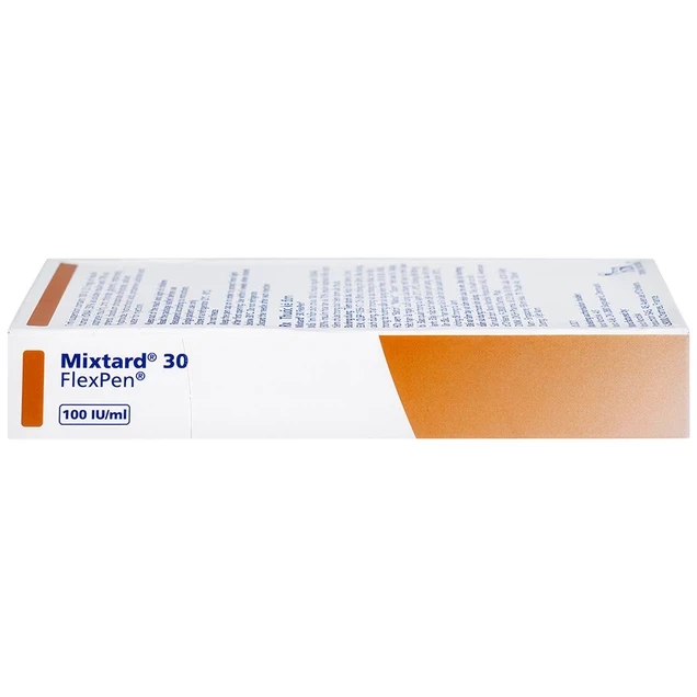 Bút tiêm Mixtard 30 Flexpen 100 IU/ml Novo Nordisk điều trị bệnh đái tháo đường (5 cây x 3ml)