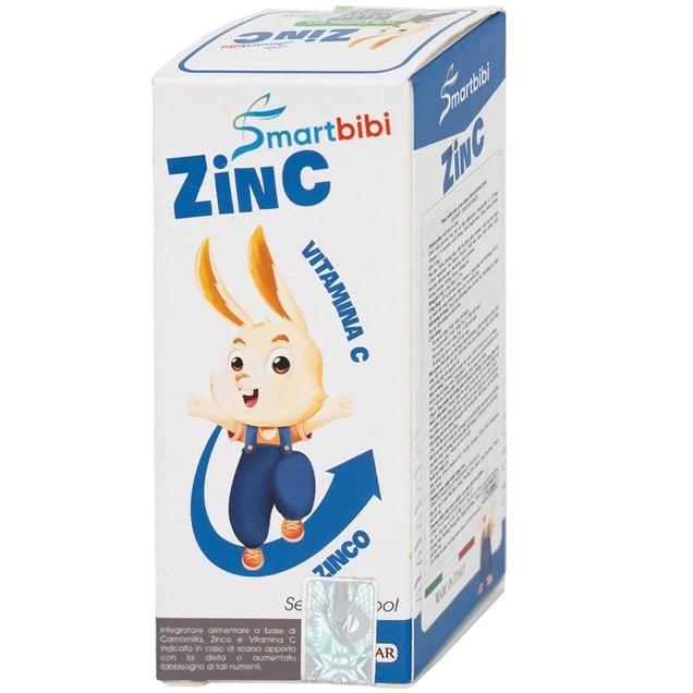 Siro Smartbibi Zinc GRICAR bổ sung kẽm, vitamin C giúp tăng sức đề kháng, cải thiện tình trạng biếng ăn (30ml)