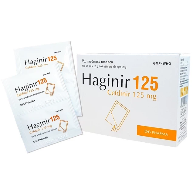 Cốm Haginir 125 DHG điều trị nhiễm khuẩn (24 gói)