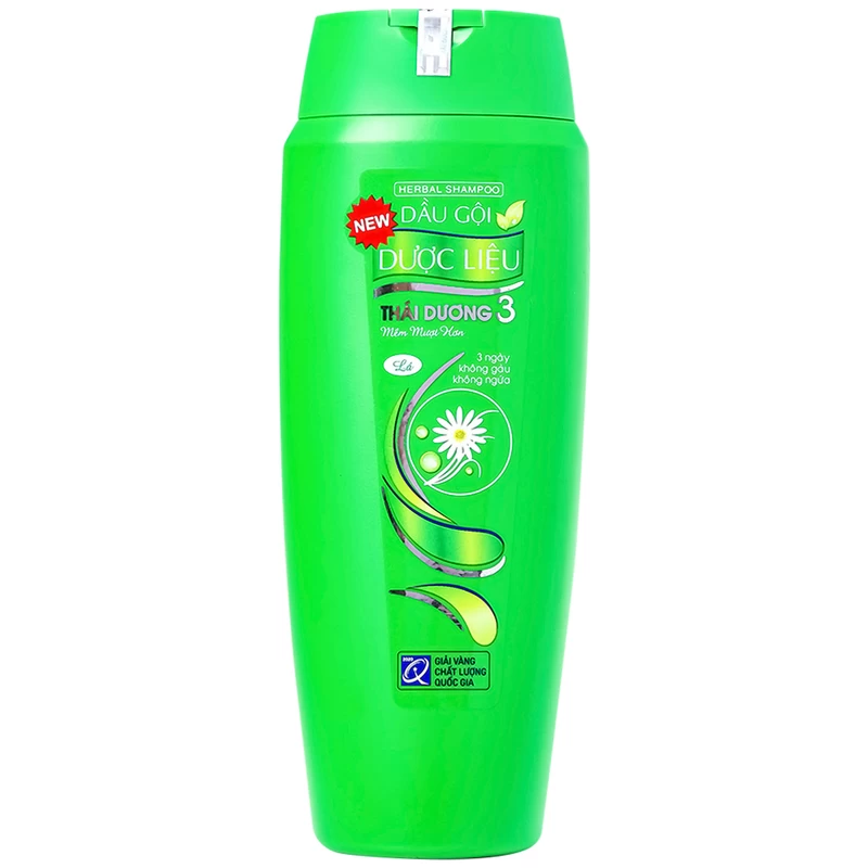 Dầu gội dược liệu Thái Dương 3 hương lá hỗ trợ giảm gàu, kích thích mọc tóc (200ml)